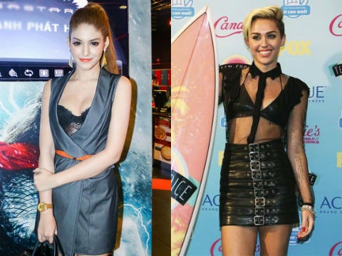 Nhung nguoi dep pho dien noi y khi du su kien hinh anh