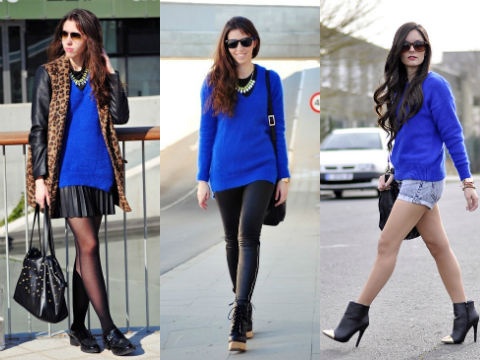 Ngay dong tran day suc song voi ao len xanh cobalt hinh anh