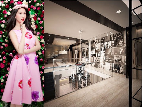 Co ngoi hoanh trang cua Ngoc Trinh hinh anh