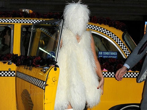 Lagy Gaga phu kin long khi ra pho hinh anh