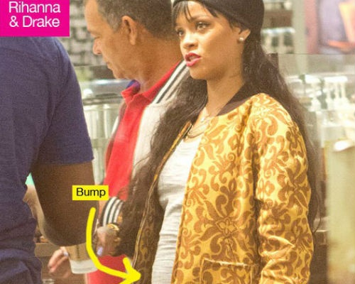 Rihanna dinh nghi an bau bi hinh anh