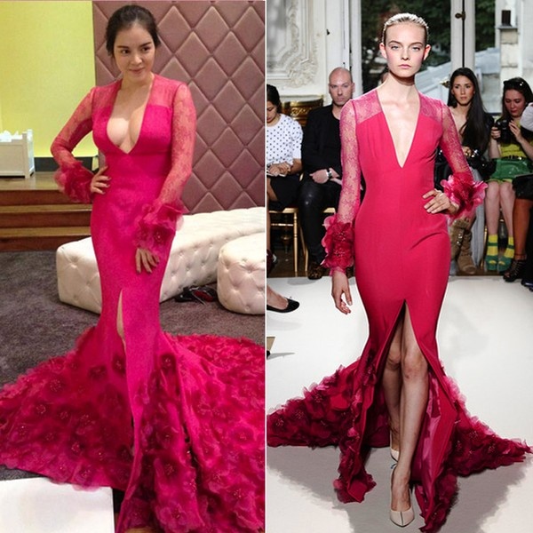 Một lần khác, cô bị 