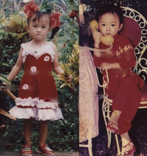 Thời thơ ấu của Angela Phương Trinh.