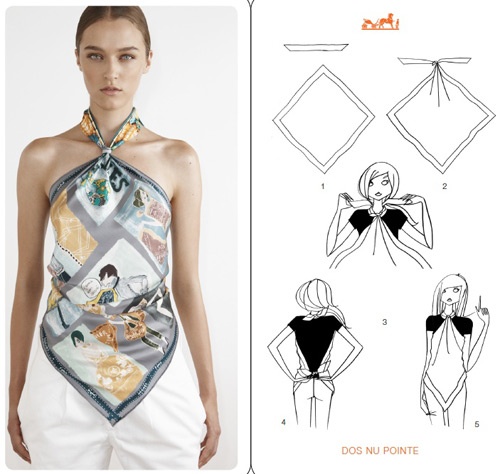 Một vài nút thắt đơn giản, các nàng đã có ngay áo yếm halter tôn vai mềm.