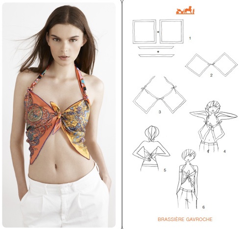 Áo lửng thời trang không thua kém gì hàng hiệu từ 4 mảnh khăn mỏng manh.