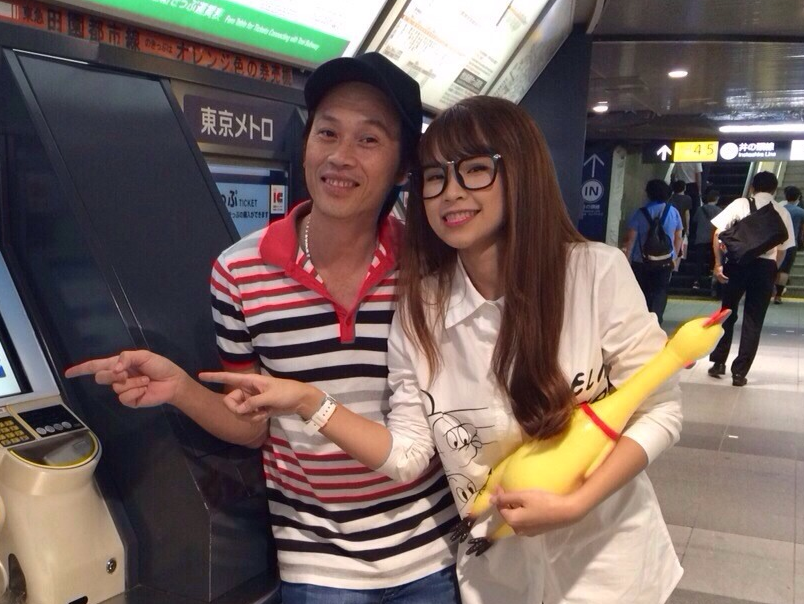 Hoai Linh va Khoi My bi lac nhau khi den Nhat Ban hinh anh