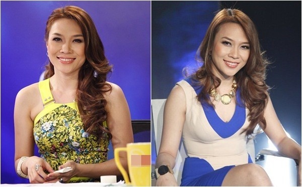 Mỹ Tâm luôn tạo kiểu xoăn bồng bềnh thật tự nhiên, tôn lên vẻ mặn mà của mình.