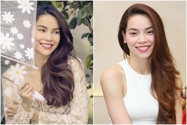 Suối tóc mượt mà như sóng nước của Hồ Ngọc Hà.