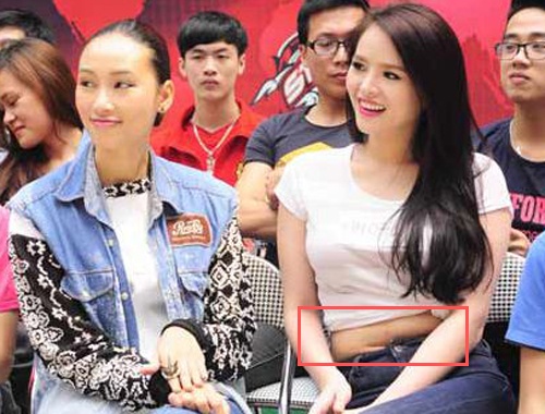 Nguoi dep Viet mat diem vi lo eo ngan mo hinh anh