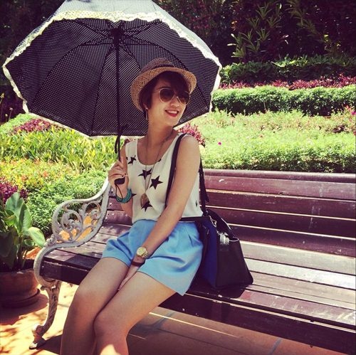 Ở tuổi 26, Mi Vân vẫn xinh đẹp, mặn mà và rất thời trang như một fashionista thực thụ.