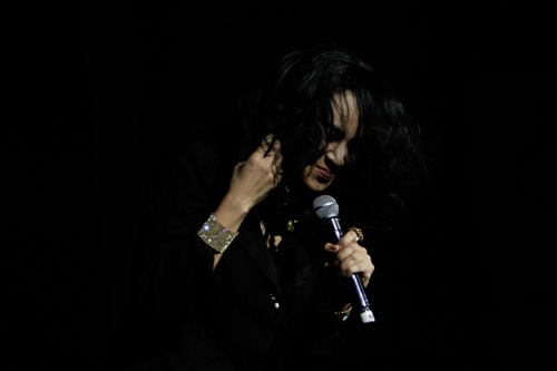 Thanh Lam ngượng ngùng xin lỗi khán giả sau sự cố ngã trên sân khấu.