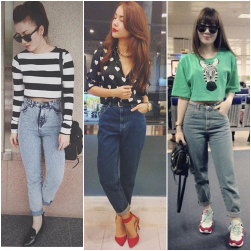 Quần mom jeans nổi lên là xu hướng quần jeans được các blogger thời trang rất yêu thích.