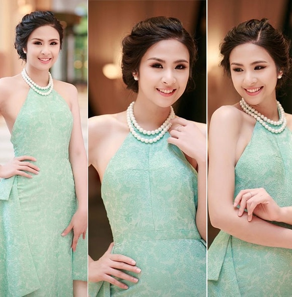 Hoa hậu Ngọc Hân ngày càng xinh đẹp và biết cách làm mình trở thành tâm điểm của sự chú ý.