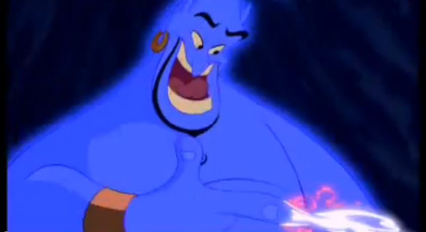 Robin Williams long tieng cho nhan vat Than den hinh anh