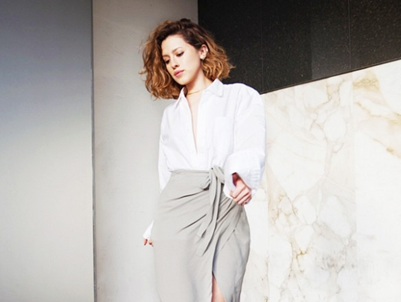 Wrap skirt - Diem nhan dinh cho quy co mua thu hinh anh