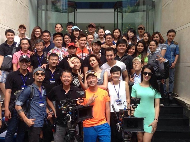 Thanh Hằng tại buổi khai máy bộ phim mới Siêu nhân X.