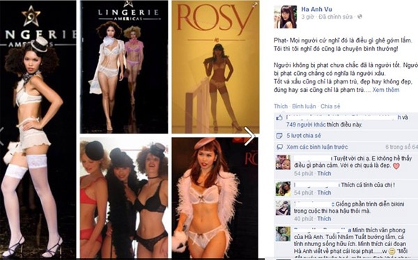 Hà Anh tỏ ra khá thờ ơ trước quyết định xử phạt này.