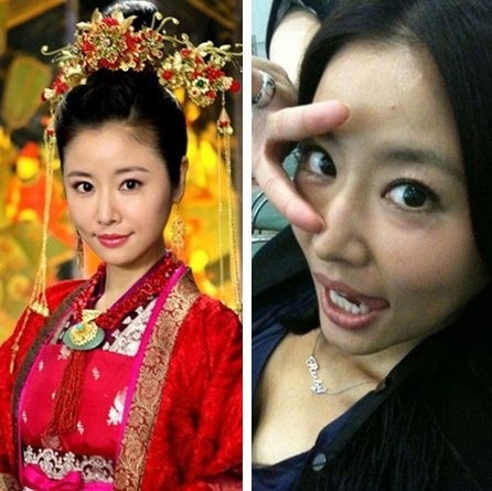 Thậm chí, mặt mộc cô nàng còn lấm lem mụn.