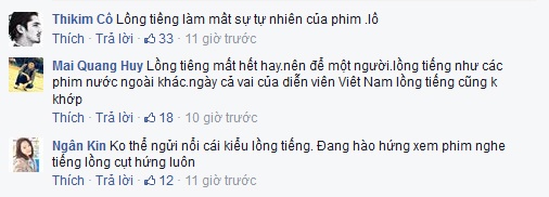Nhiều khán giả không hài lòng với phần lồng tiếng của phim.