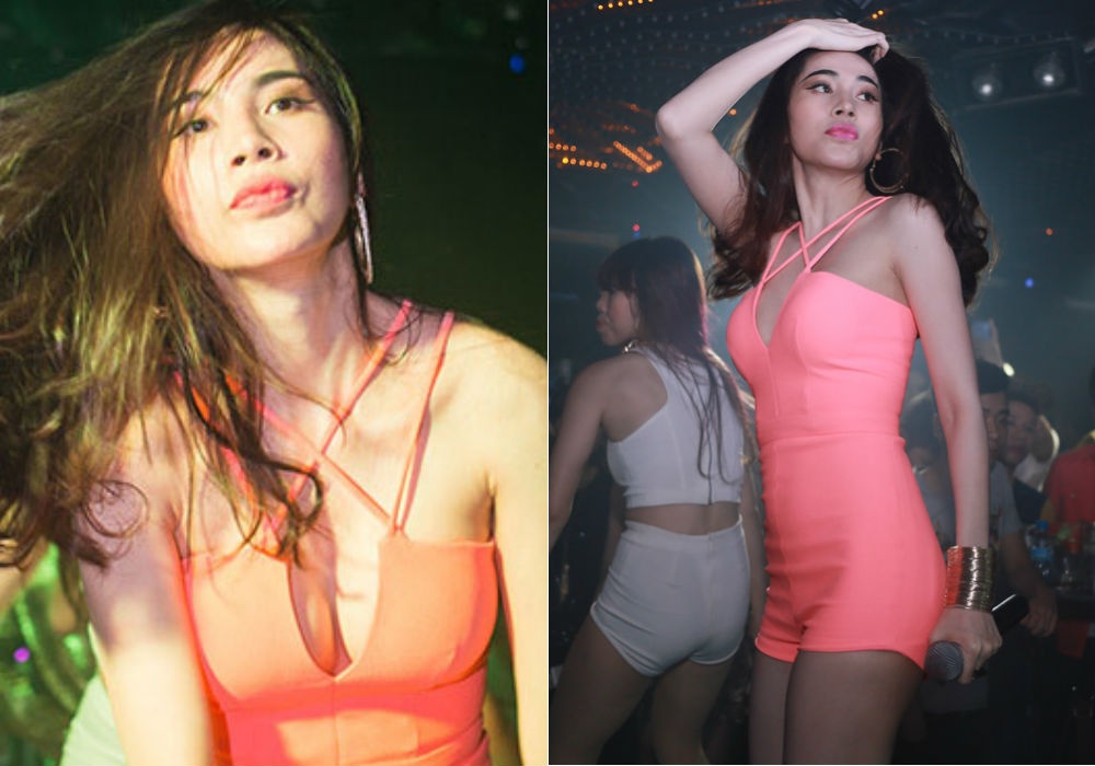 Trang phuc hat bar nhuc mat cua cac my nhan Vbiz 2014 hinh anh