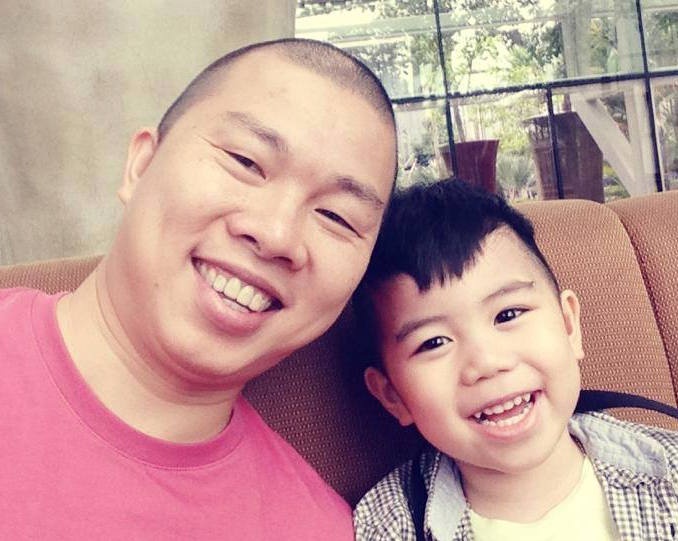 Hai Anh hanh dien vi con trai tuong mao vuot xa bo hinh anh