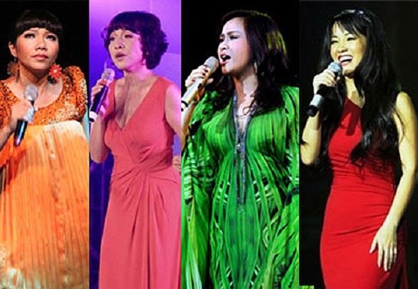 Trần Thu Hà, Mỹ Linh, Thanh Lam và Hồng Nhung.