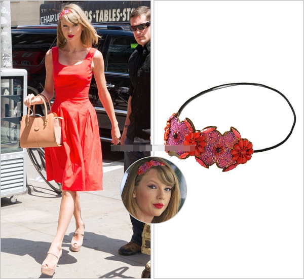 Cô khéo léo mix váy đỏ