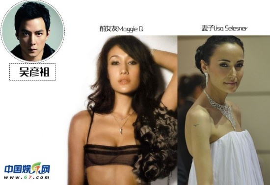 Ngô Ngạn Tổ từng xao xuyến trước sắc đẹp của ngôi sao gốc Việt Maggie Q. Nhưng sau đó, anh lại kết hôn với Lisa S.
