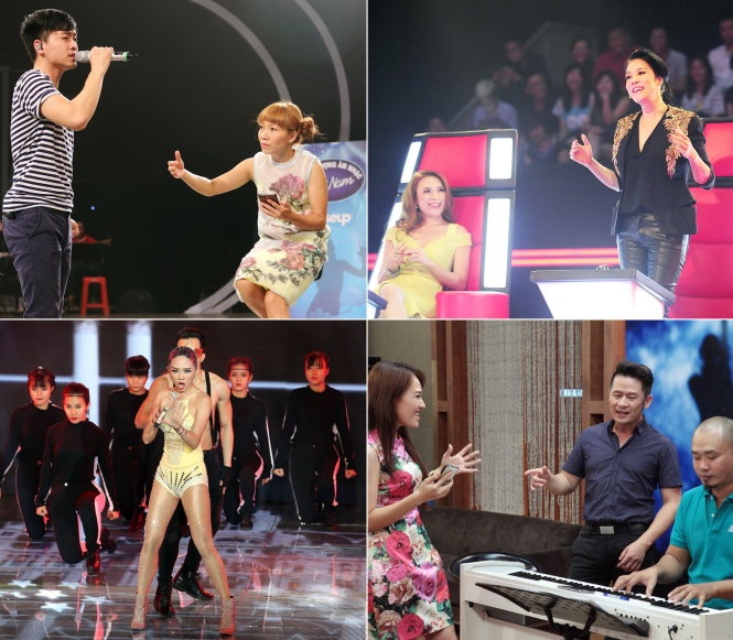Từ trái qua: Hà Trần, Thu Phương, Tóc Tiên, Bằng Kiều đều là những nghệ sĩ sống ở hải ngoại và chọn các chương trình truyền hình thực tế để gặp lại khán giả trong nước - Ảnh: Gia Tiến, Lý Võ Phú Hưng, BHD.