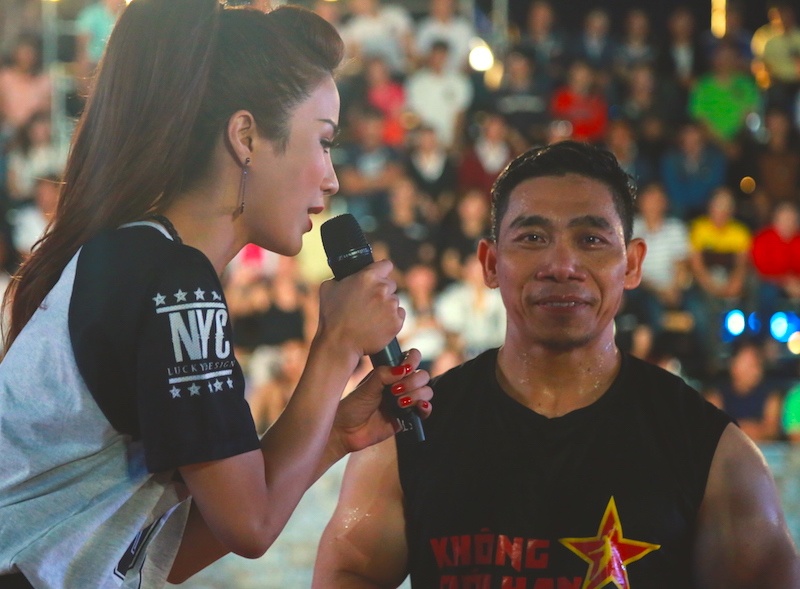 Luc si Pham Van Mach that bai o game show nguy hiem Sasuke hinh anh