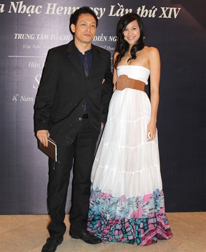 Phương Mai và Ngô Quảng Hải thời còn bên nhau. 