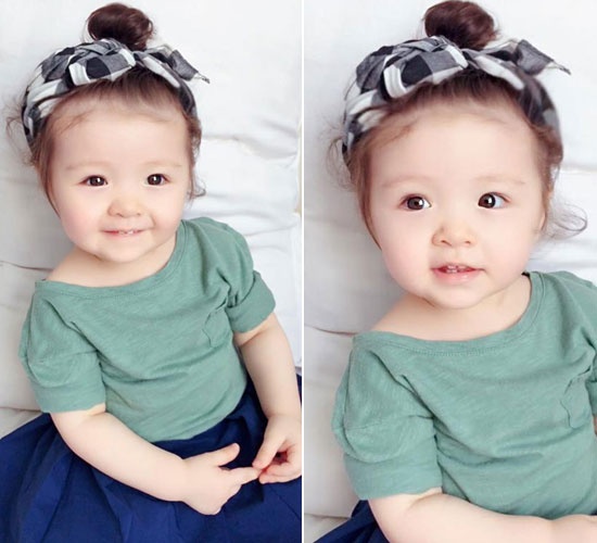 Ngay từ khi còn nhỏ, bé Mộc Trà nhà Elly Trần đã được mẹ đỏm dáng cho những bộ trang phục đáng yêu. Bên cạnh đó, cô