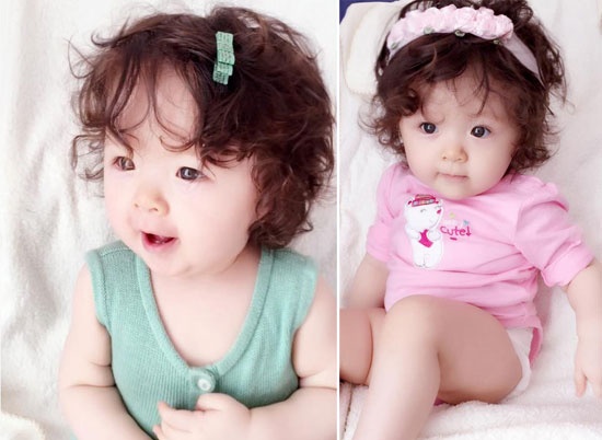 Mỗi hình ảnh của bé rất đáng cho những người mẹ bắt chước để làm đẹp cho con gái mình.