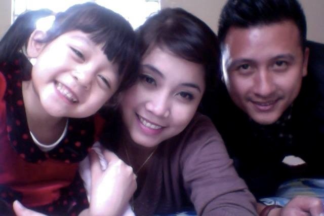 Gia đình hạnh phúc của Anh Phương. 