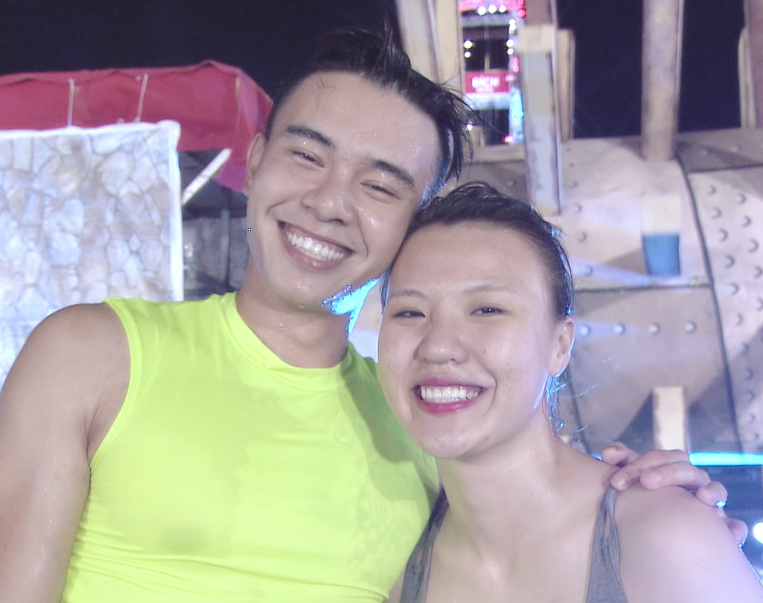 Phuong Linh Idol tu nhay xuong nuoc vi so thu thach Sasuke hinh anh