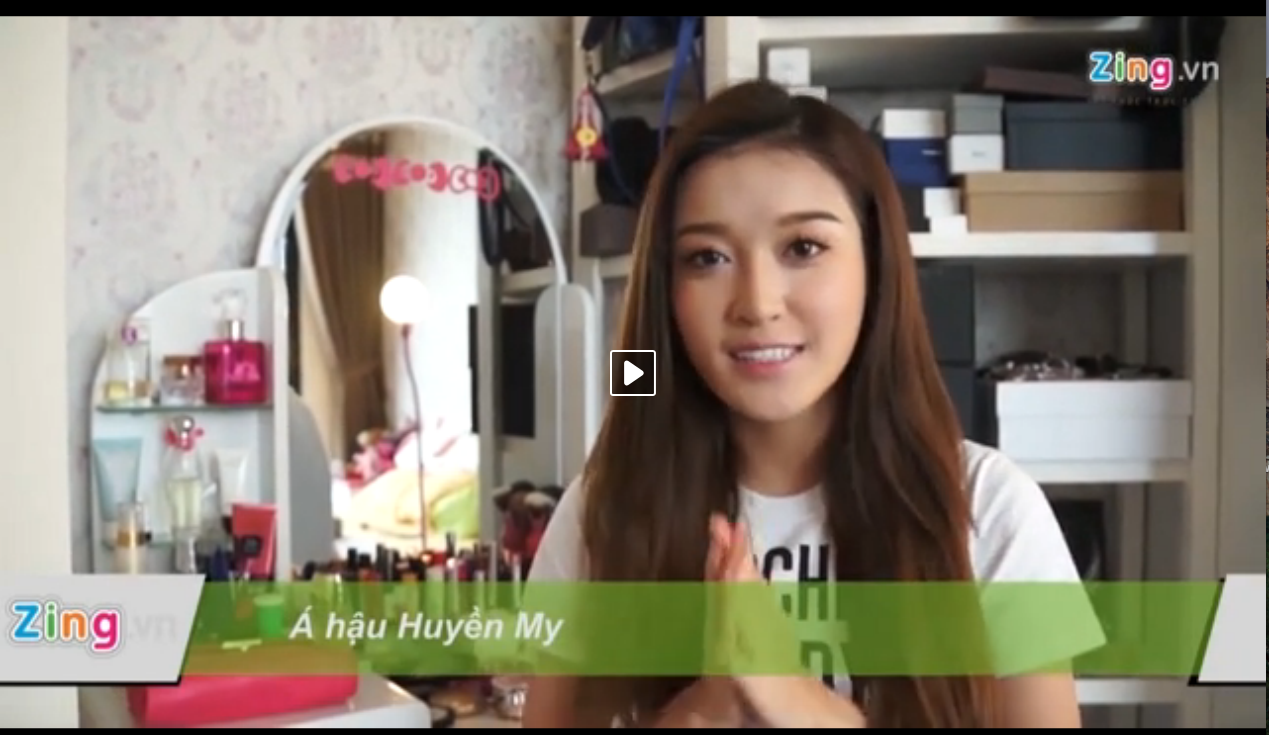 A hau Huyen My chia se bi quyet lam dep voi doc gia hinh anh