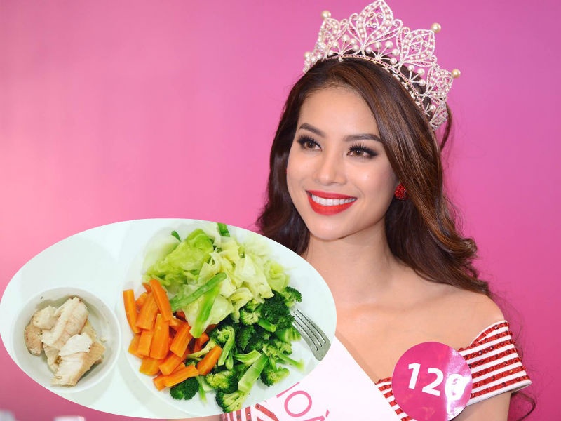 Che do an 'khac nguoi' cua Hoa hau Pham Huong hinh anh