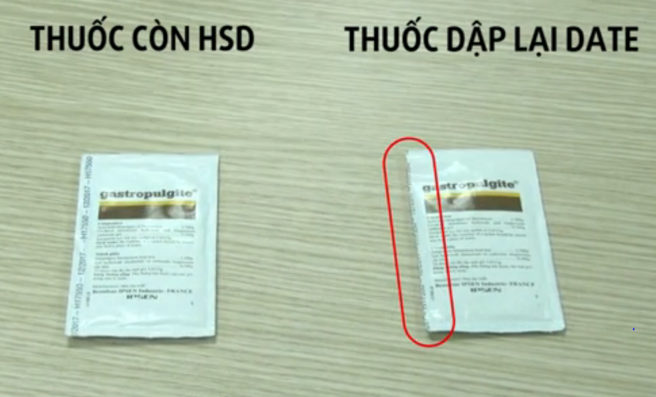 Mot so phan biet thuoc qua han duoc dap lai date hinh anh