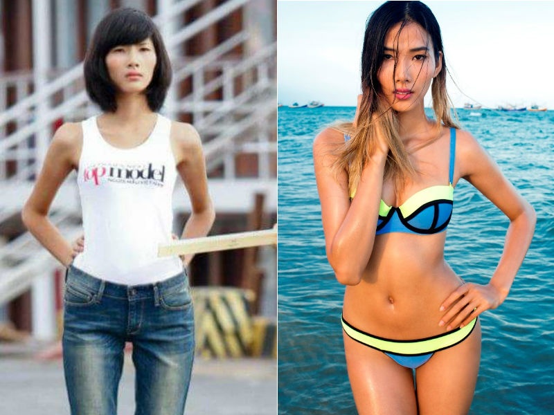 Hai nguoi mau co huong 'lot xac' sau khi tang can hinh anh