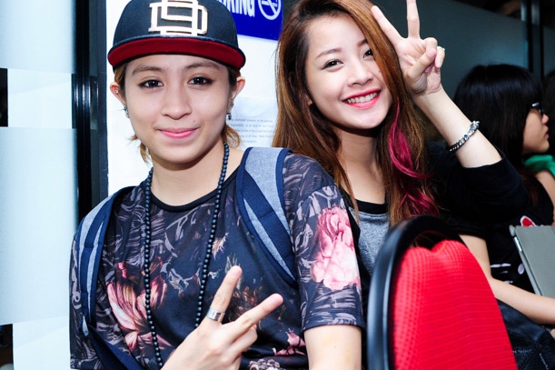 Chi Pu va Gil Le vui ve di choi sau on ao hon dong tinh hinh anh