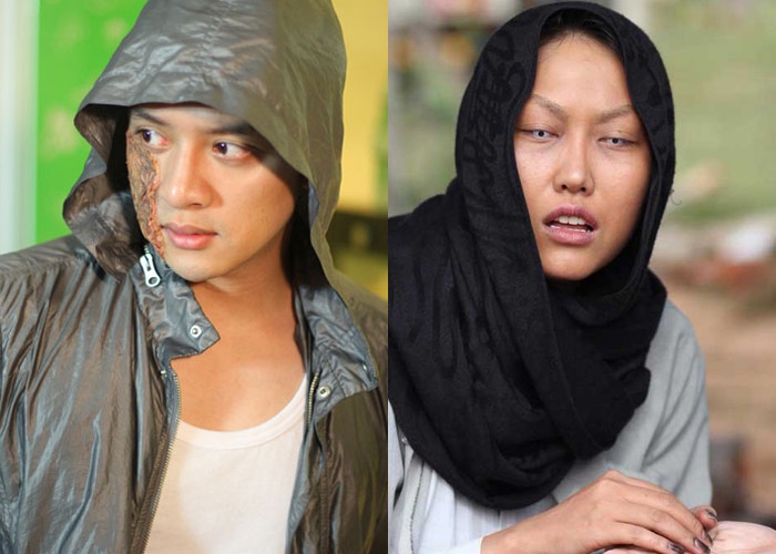 Khuon mat bien dang dang so cua sao Viet hinh anh