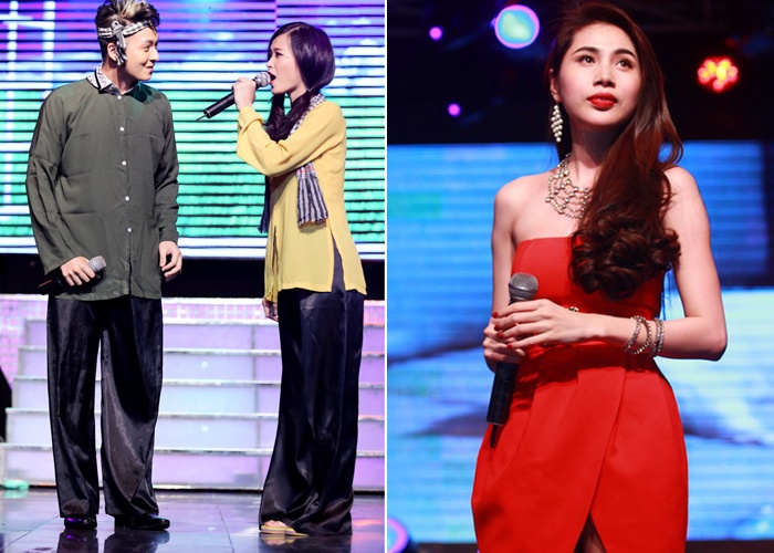 Thuy Tien ho bao, Dong Nhi ao ba ba song ca voi Kien Huy hinh anh