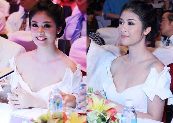 Ngoc Han dien vay tre nai khi ngoi 'ghe nong' hinh anh