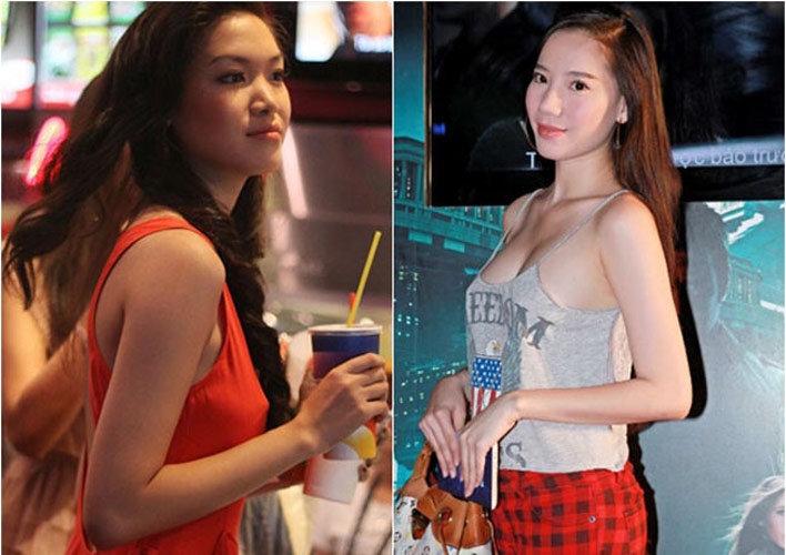 Muon kieu 'tay chay' ao nguc cua sao Viet hinh anh