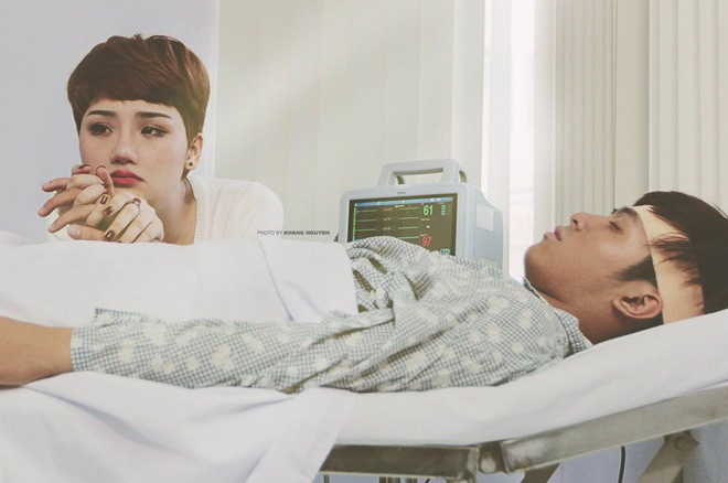 Miu Le khoc ngat khi 'nguoi yeu' gap tai nan hinh anh