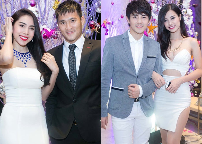 Thuy Tien - Dong Nhi duoc nguoi yeu thap tung di tiec hinh anh