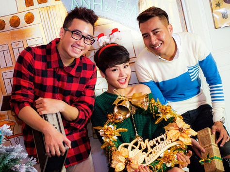 Miu Le tung MV Giang sinh voi 2 hot boy 'Anh khong doi qua' hinh anh