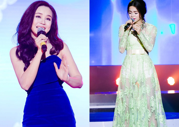 Ha Ho - Vy Oanh do ve goi cam tren san khau hinh anh