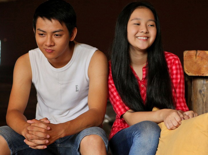 Con trai nuoi Hoai Linh lam nguoi yeu Tam Trieu Dang hinh anh