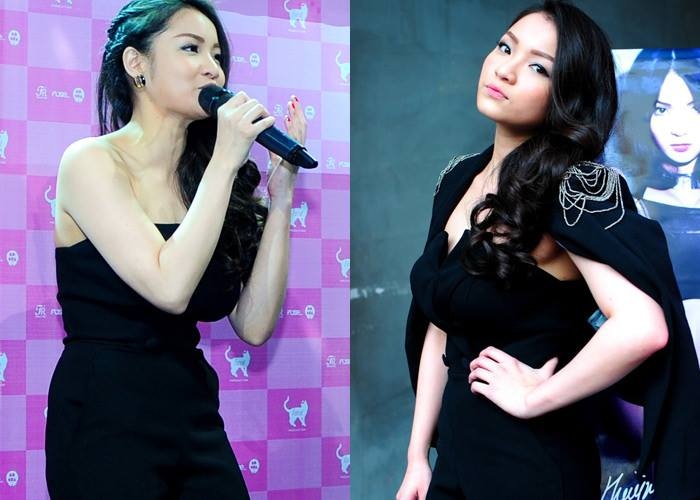 Thuy Top mac goi cam trong ngay ra mat album hinh anh